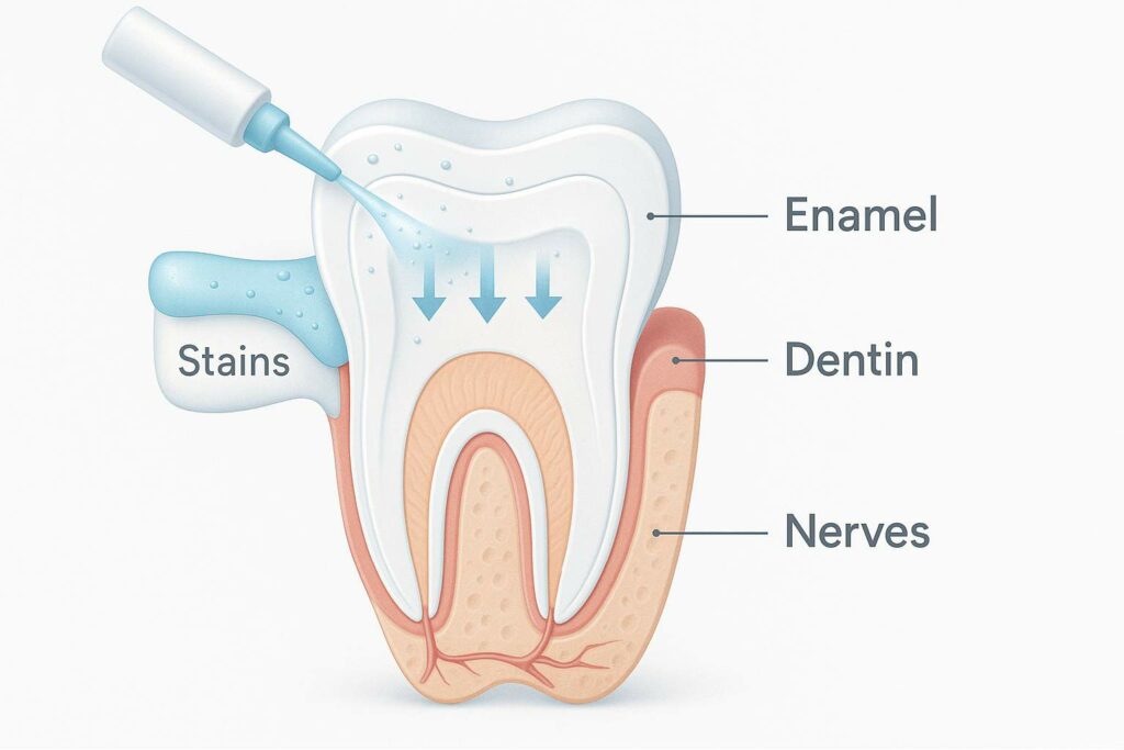 Tooth whitening process
