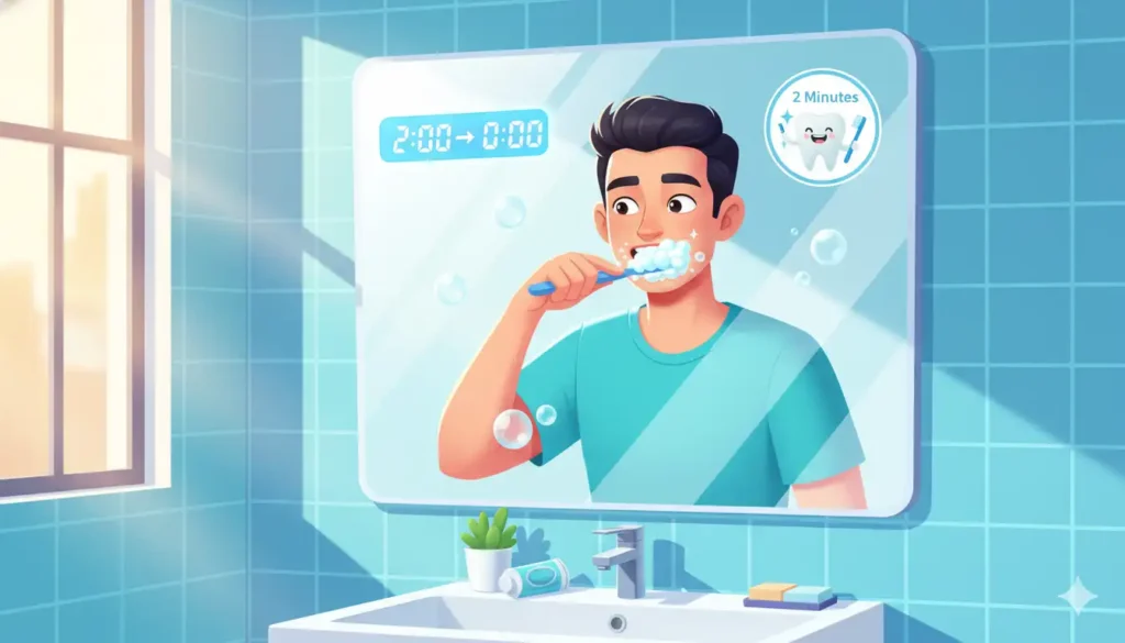 Brush for two full minutes