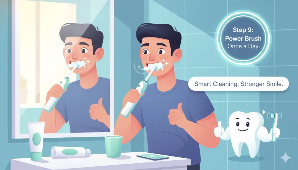 Use an electric toothbrush