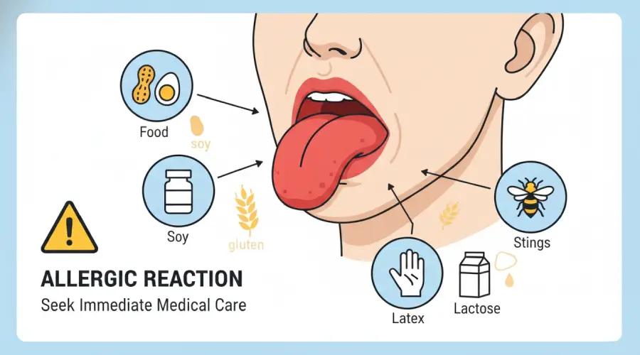 Mouth allergic reaction
